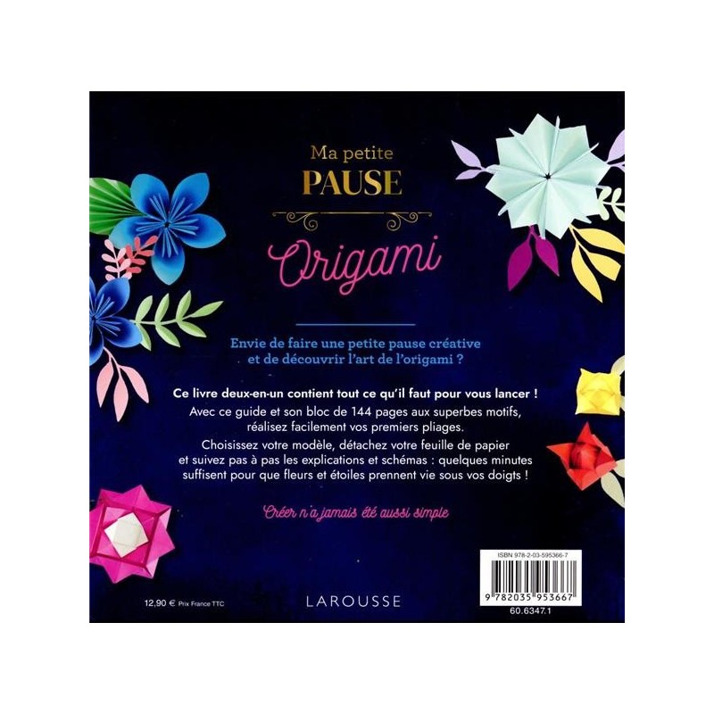 Ma petite pause origami - Fleurs et étoiles - Conseils et tutos - Gaël Le Neillon -  Livre