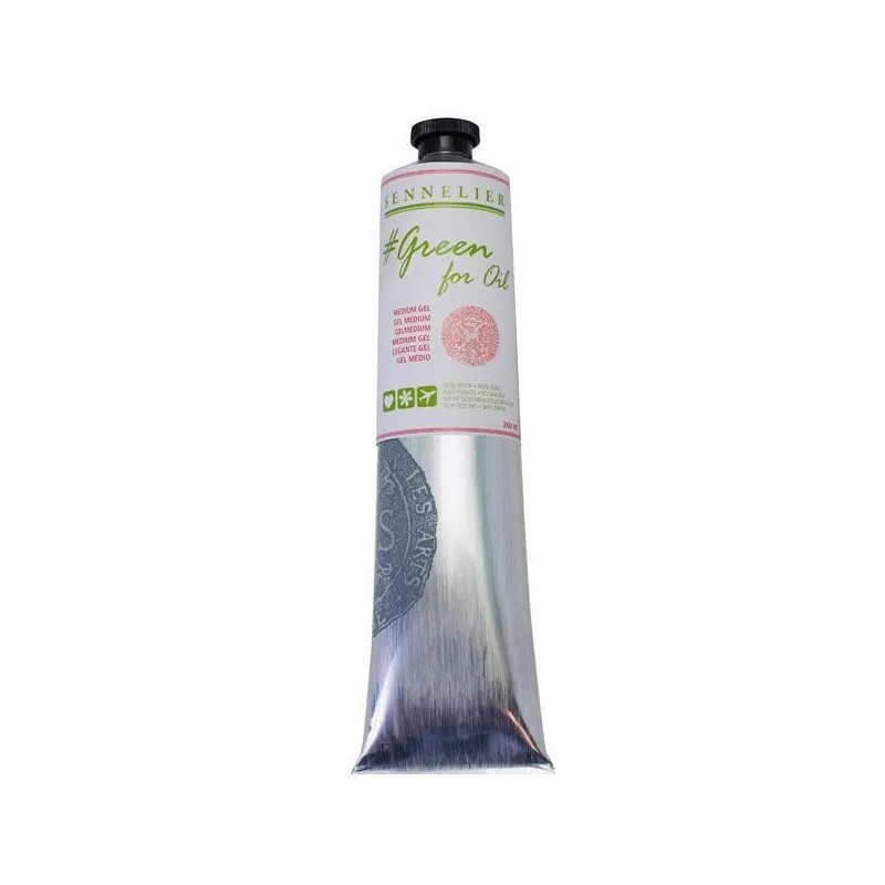 Medium gelGreen for Oil - épaissir la peinture à l'huile - Idéal pour superpositions de couleurs - Non nocif -  40ml - Sennelier