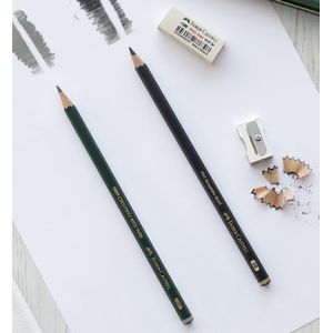 Set Pitt Graphite Matt (HB, 2B, 4B) + 1 Gomme + 1 Taille crayon - Idéal pour les œuvres monochromes en graphite ! - excellent ef