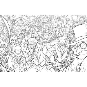 Les super-vilains DC coloriage - Catwoman, le Joker, Harley Quinn, Lex Luthor - 50 pages - Livre