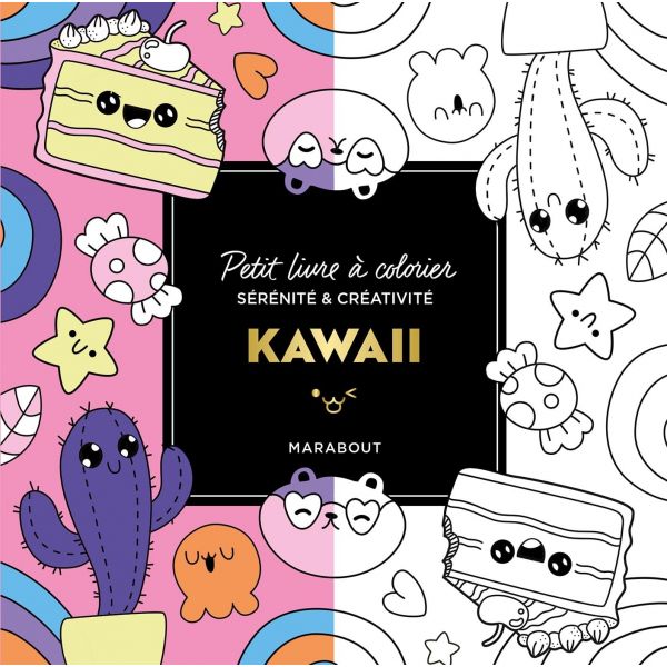 Petit livre à colorier Kawaii - 144 pages - Marabout - Livre
