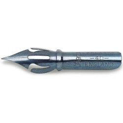 Plumes à écrire et dessiner - Léonard - Plume CR-40 - Très flexible - Traits de 0.5mm à 2mm -  