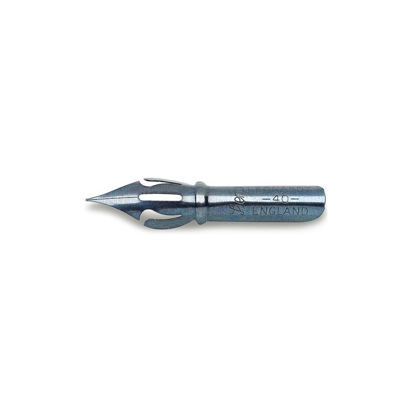 Plumes à écrire et dessiner - Léonard - Plume CR-40 - Très flexible - Traits de 0.5mm à 2mm -  