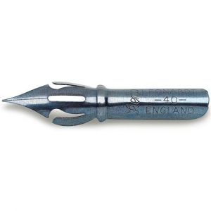 Plumes à écrire et dessiner - Léonard - Plume CR-40 - Très flexible - Traits de 0.5mm à 2mm -  