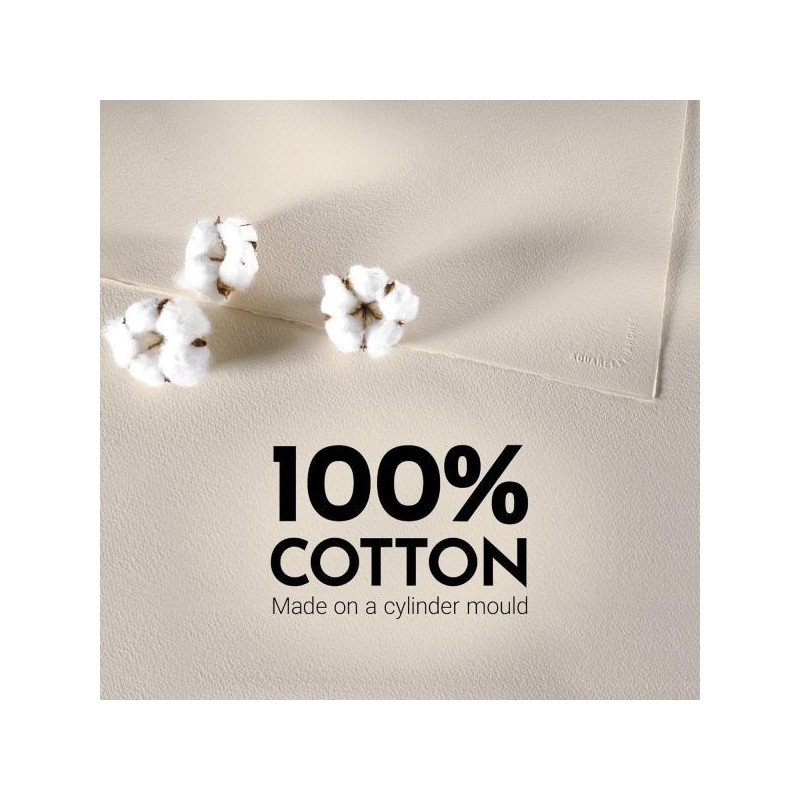 Rouleau papier Velin d'Arches - 300gr - 100% coton - Sans acides et PH neutre - 106 x 914cm