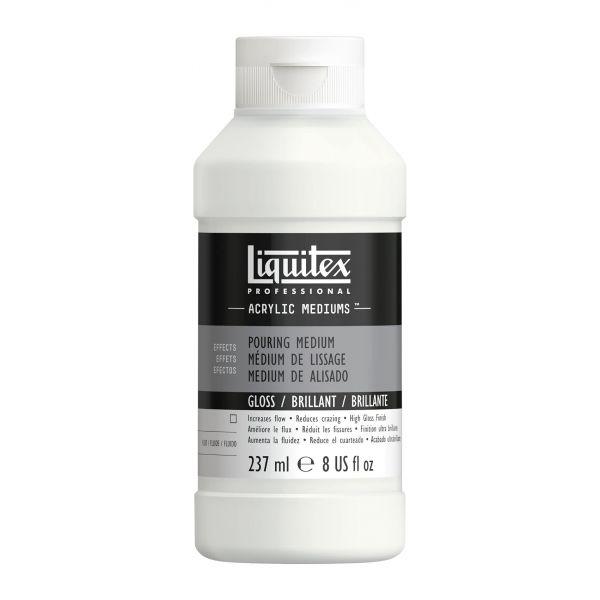 Medium de lissage 237ml - Brillant - Fluide - effets de coulées pour la peinture et l'encre acrylique - Liquitex