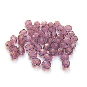 Facettes ou perles de Bohême - Améthyste