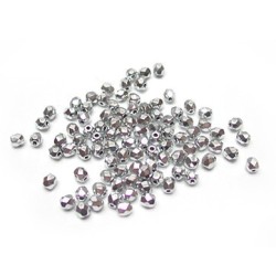 Facettes ou perles de Bohême - Argent 