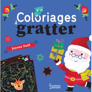 Coloriages à Gratter "Joyeux Noël" - jolies images de Noël (une père noël, un sapin, des mandalas de Noël) ! - Corinne Lemerle -