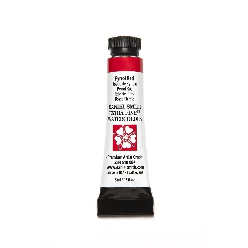Set aquarelle extra-fine Daniel Smith - Tube 5ml - Rouge de pyrrole - Alvaro Castanet's