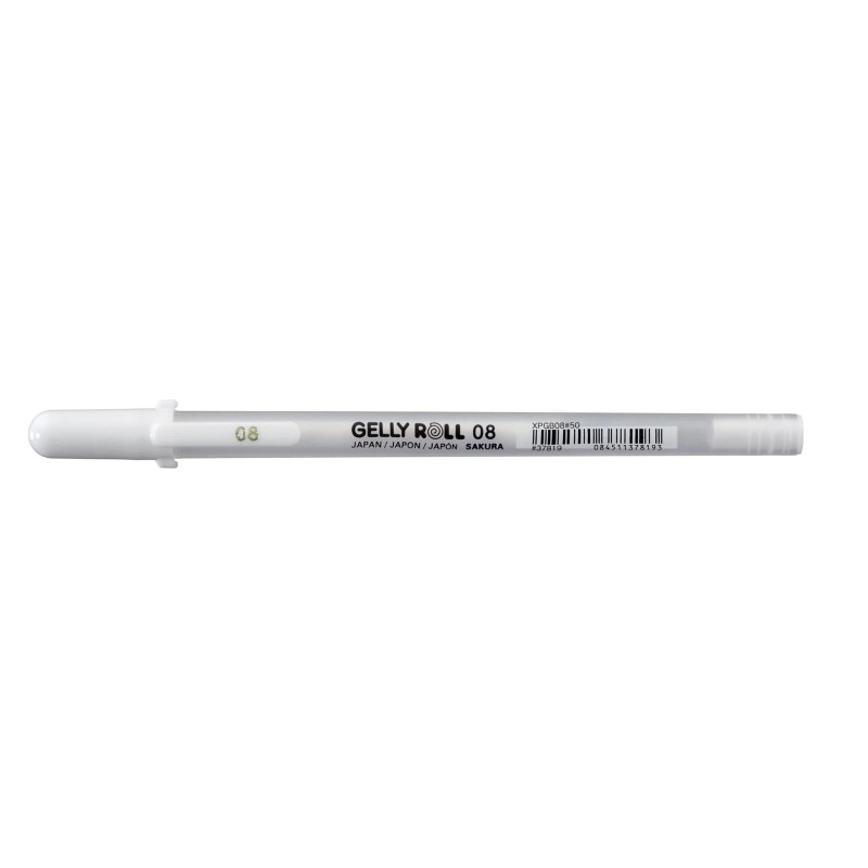 Kit créatif Kanagawa- Stylo gel Gelly roll - blanc - 08 - Sakura 
