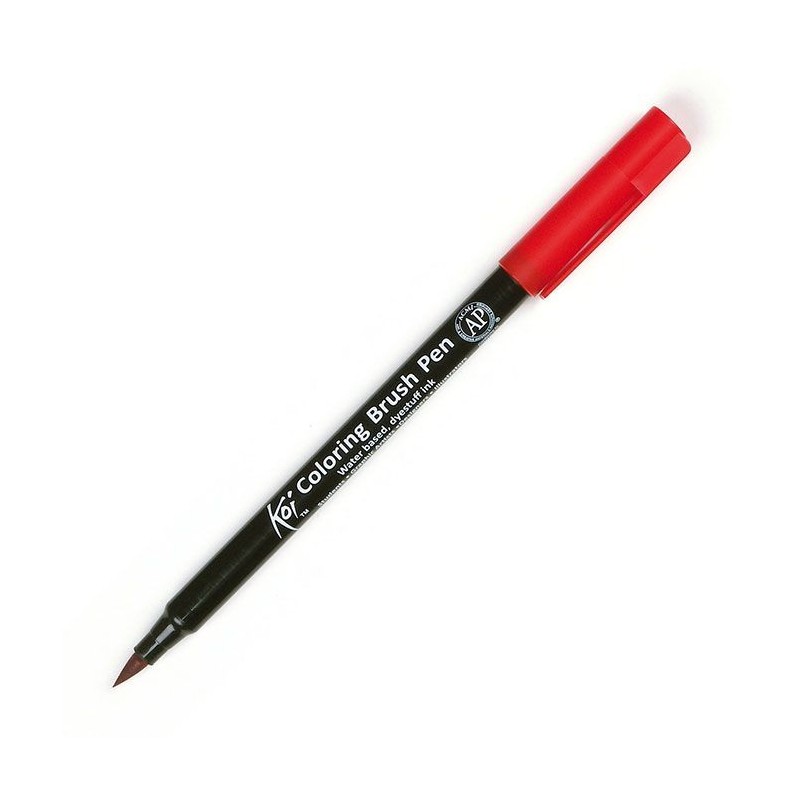 Kit créatif Samurai - Feutre brush aquarellable Koï - Rouge - Sakura 