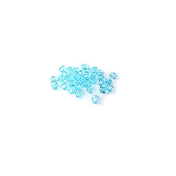 Facettes ou perles de Bohême - Light Aquamarine AB