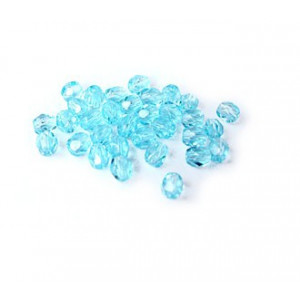 Facettes ou perles de Bohême - Light Aquamarine AB