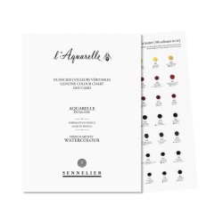Dot Card Aquarelle extra-fine Sennelier - 98 couleurs - Gamme complète - Nuances véritables