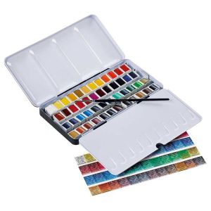 Boîte aquarelle extra-fine Sennelier - 48 Demi godets dont 12 offerts