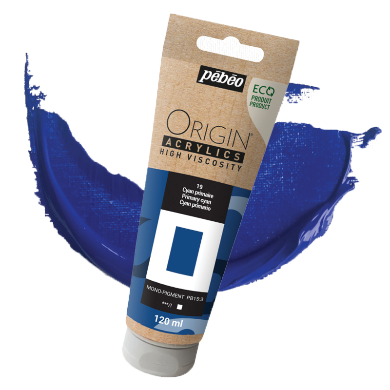 Peinture acrylique Origin - Tube 60ml - Couleurs riches et profondes - Gamme éco-conçue - Pébéo