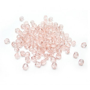 Facettes ou perles de Bohême - Rose