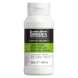 Médium pour glaçis - Flacon 118ml - Pour glaçis brillants - Apporte haute transparence, luminosité et profondeur - Liquitex