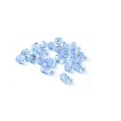 Facettes ou perles de Bohême - Saphir AB - 
- 4mm, 6 mm