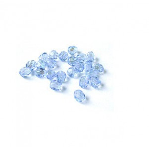 Facettes ou perles de Bohême - Saphir AB - 
- 4mm, 6 mm