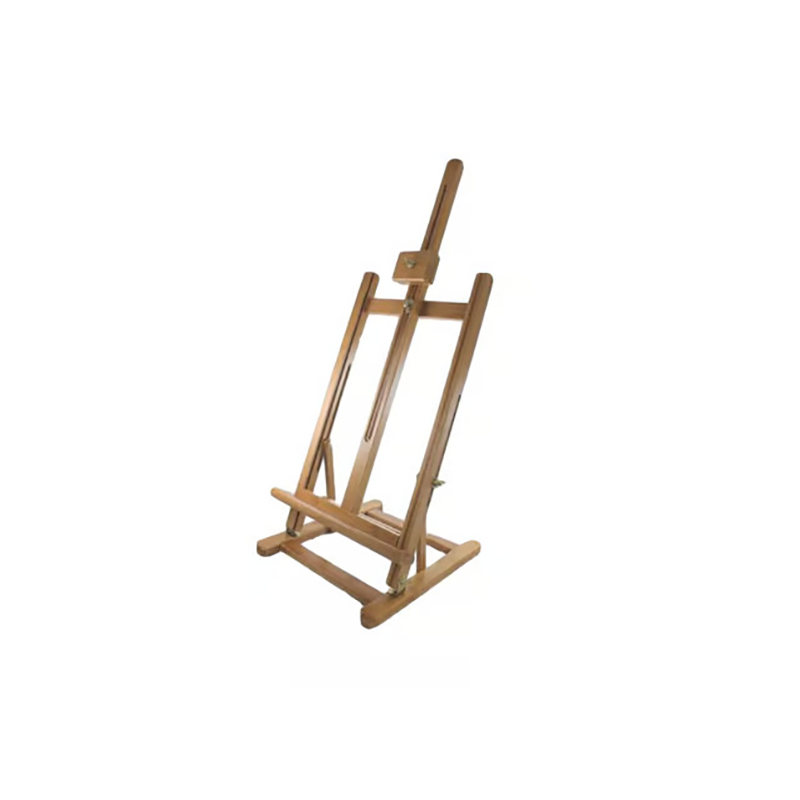 Chevalet de table en bambou - Format compact et pliable - Taille ajustable - Convient pour toiles, oeuvres, cadres... - 