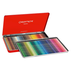 Boîte 80 crayons de couleur aquarellables Supracolor - Application douce - Utilisation pure ou diluée pour des effets dégradés à
