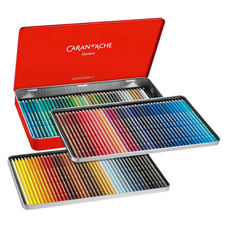 Boîte 120 crayons de couleur aquarellables Supracolor - Toutes les couleurs de la gamme - Haute concentration pigmentaire - Appl