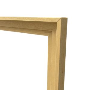 Caisse américaine Eco - Brut - Angle baguette - Bois brut non traité - encadrement