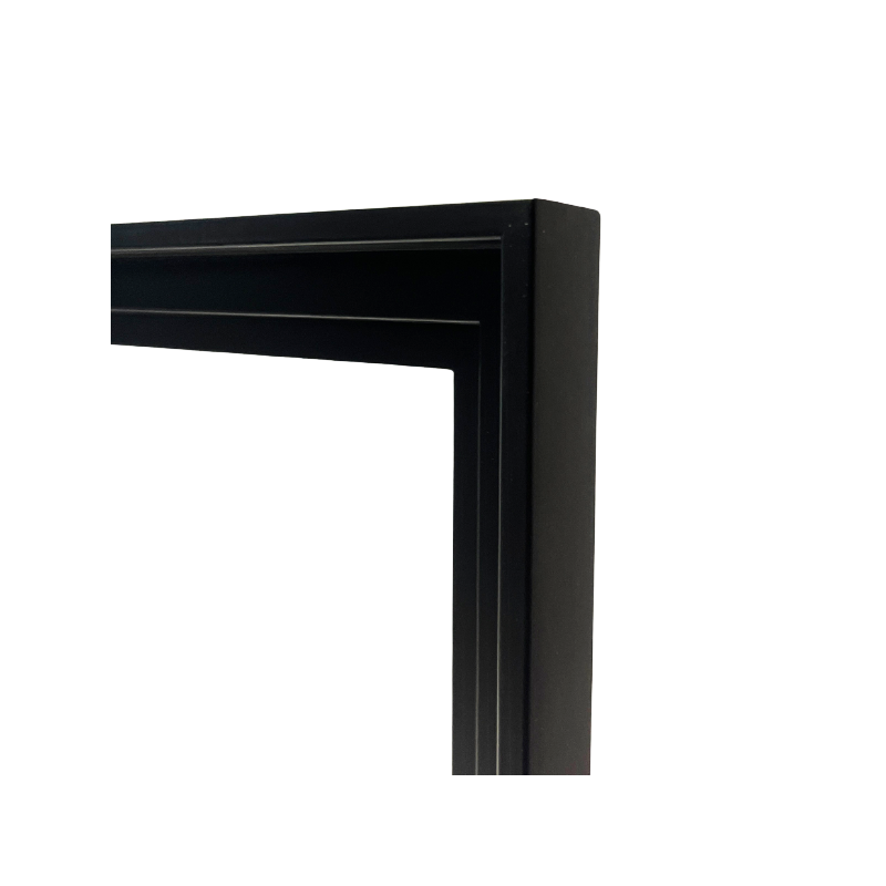 Caisse américaine Eco - Noir -  Angle baguette -