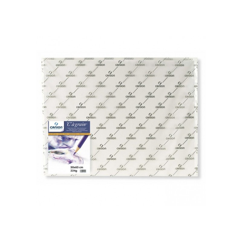 Feuille C à grain - 50x65cm - 224g - lot 10 feuilles ou à l'unité - sans acides