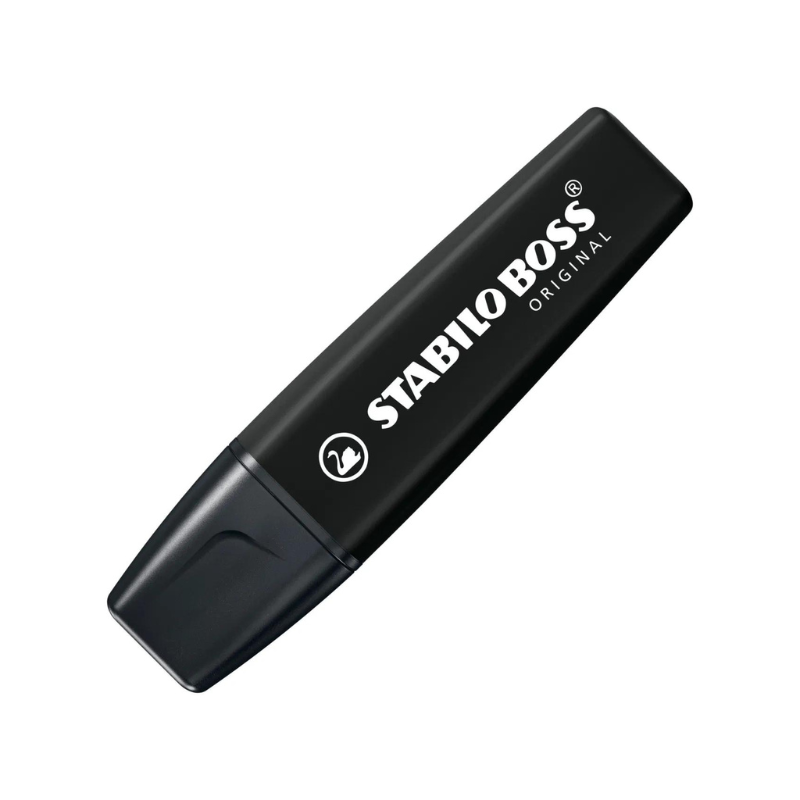 Surligneur noir Stabilo Boss Original