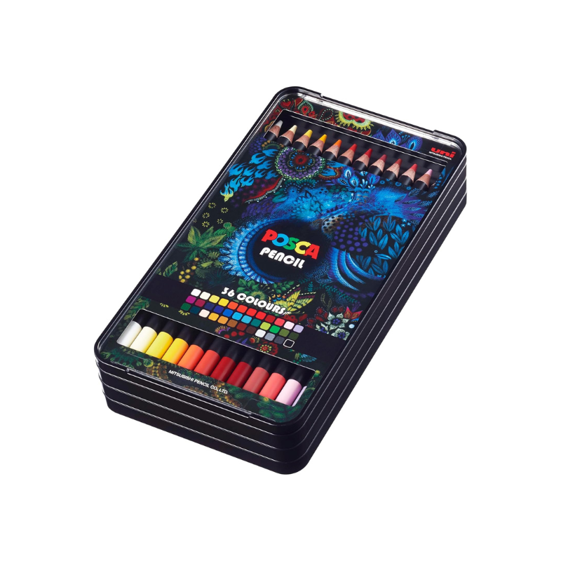 Boîte de 36 crayons de couleurs POSCA Pencil