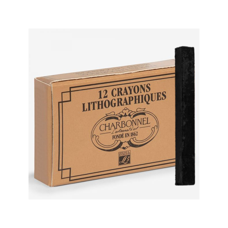 Boîte 12 crayons lithographique n°2 (dur) - Charbonnel