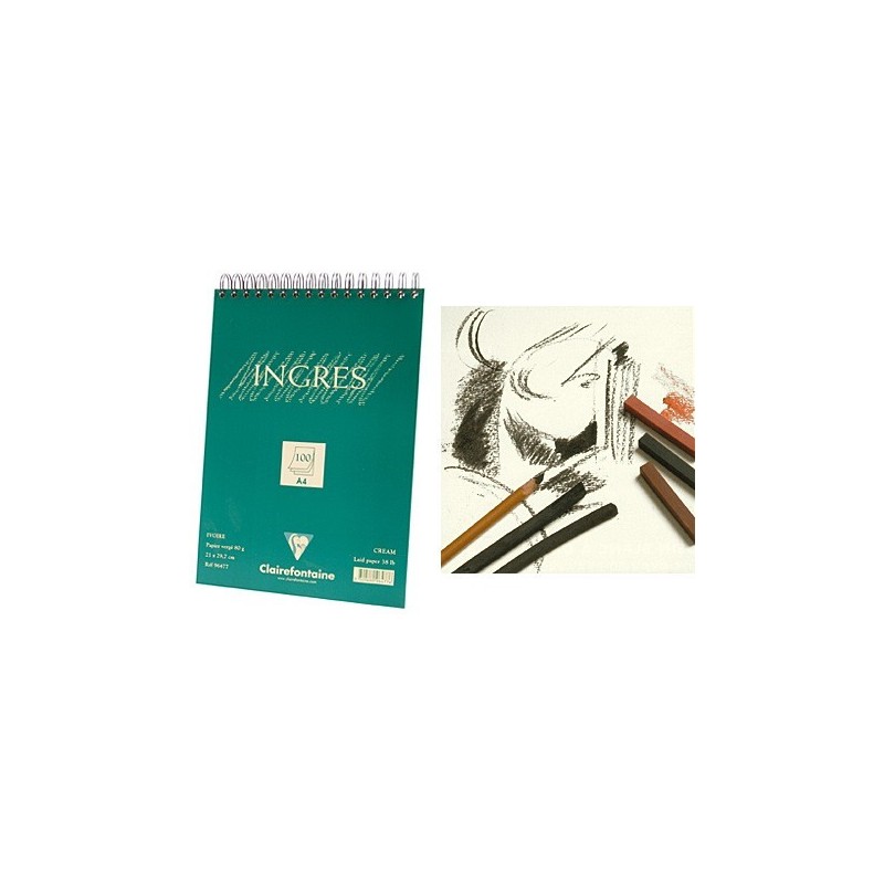Papier Ingres Clairefontaine, 100 feuilles en spiral