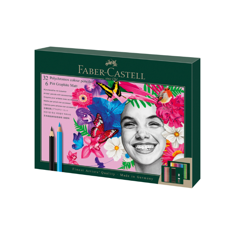 Coffret Polychromos & Pitt graphite Matt - 40 pièces - Faber-Castell