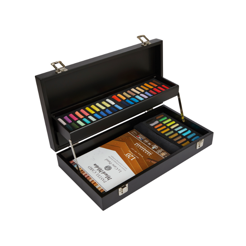 Coffret 60 demi-pastels à l'écu + bloc Pastel mixed media Sennelier 