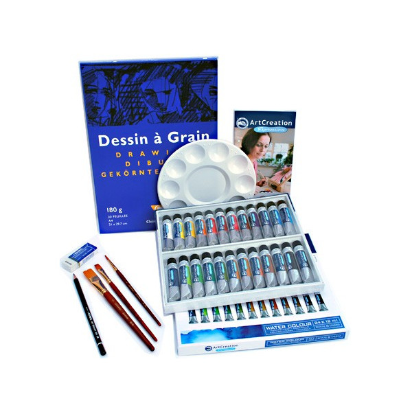 Kit Peinture huile 24 couleurs - Creastore