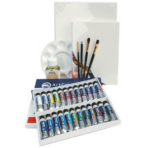 Kit Peinture huile 24 couleurs