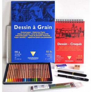 Coffret à dessin - Coffret à dessin - Coffret à crayons - Couleurs