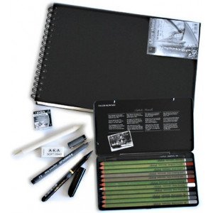 Kit Dessin avec feutres qualibrés et crayons esquisse - Creastore