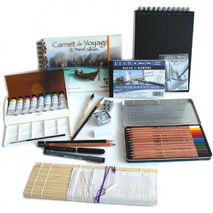 Kit peinture aquarelle Vacances et Dessin en tubes