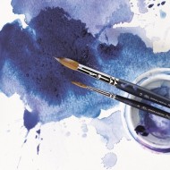Accessoires pour peinture Aquarelle : palette, boîte, gomme arabique et à masquer