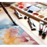 Peinture aquarelle, Extra-fine Sennelier, Van Gogh Talens, Windsor Newton