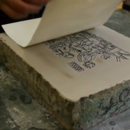 lithographie : encre, crayons à dessiner