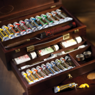 Coffret de peinture à l'huile, kits peinture à l'huile pour débutant
