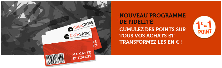 Carte de fidélité Creastore